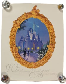 A Cast Member Exclusive Magic Kingdom 25th Anniversary Print.