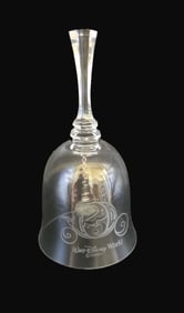A Walt Disney World 25th Anniversary Glass Bell.