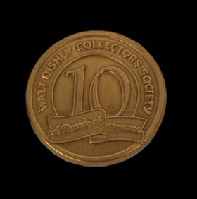 A Walt Disney Classics Collection 10 Year Anniversary Coin.