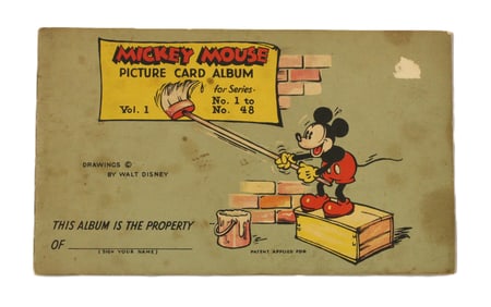A Rare 1935 Mickey Mouse Picture Card Album.