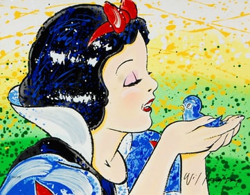 An Original David Willardson Embossed Serigraph of Snow White.