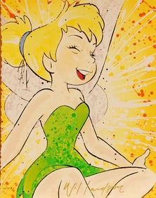 An Artist Proof Tinker Bell Embossed Serigraph by Willardson.