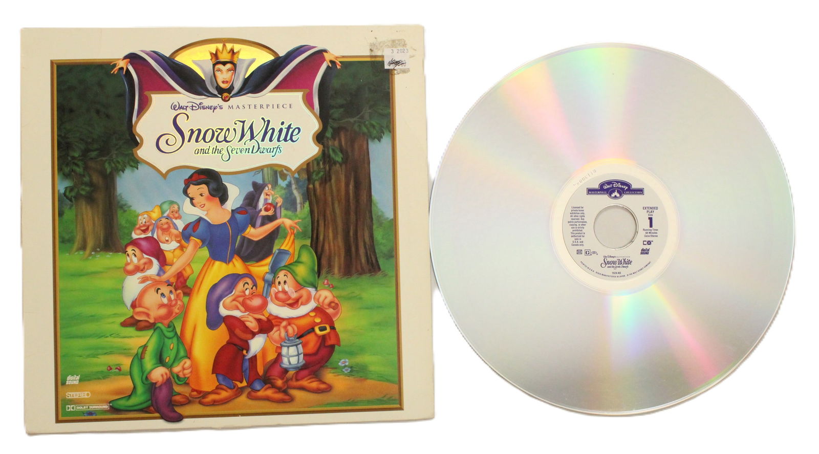 A Snow White and the Seven Dwarfs LaserDisc. (1 of 2)