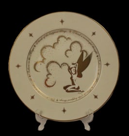 A Large Tinker Bell Gold Gilt Decorative Serving Tray.