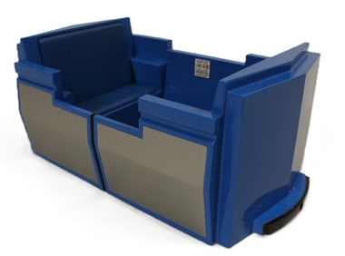 A Replica People Mover Attraction Ride Vehicle.