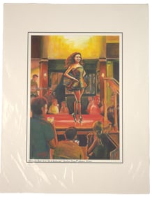 A Raglan Road Interior Watercolor Reproduction.