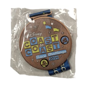 A Round 2024 runDisney Coast to Coast Medal.