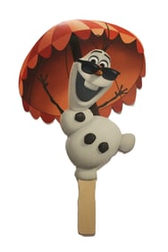 A 2014 Olaf paperboard fan.