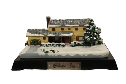 An Extremely Rare Limited Edition Spectacle of Pins Light Up House Sculpture by Randy Noble.