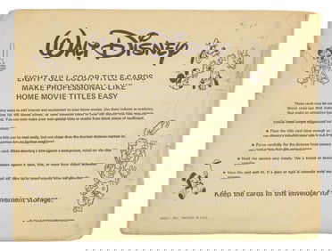 A 1960s Walt Disney Super 8 Title Card Set.
