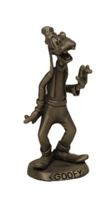 A Fine Pewter Goofy Statuette.