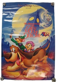 A Full Size "The Adventures of the Great Mouse Detective" Movie Poster