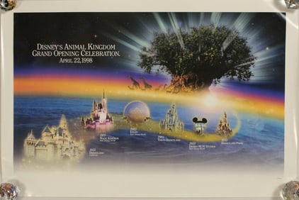 A Disney's Animal Kingdom Grand Opening Poster.