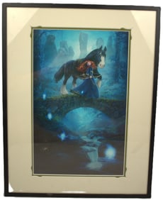 A Framed William Silvers Brave Print.