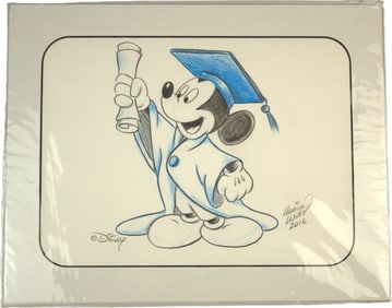 A Monica Willis Graduation Mickey Mouse Color Drawing.