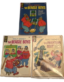 A Selection of Gold Key Beagle Boys comics.