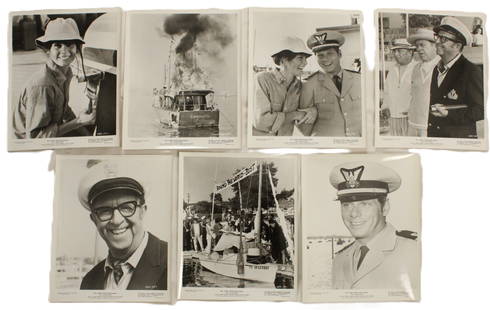 A 1969 "The Boatniks" Media Photo kit.: This lot includes 7 8"x10" black and white media photos from the Walt Disney Productions live action film, "The Boatniks". The film is about the story of when an accident-prone son of a naval war hero