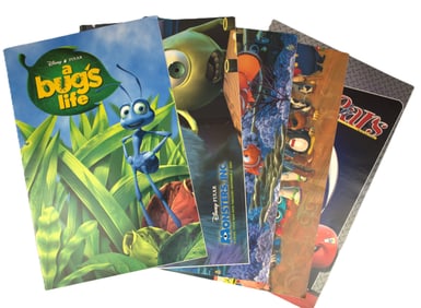 Five (5) Large Pixar themed Eyes and Ears Cast Magazines.