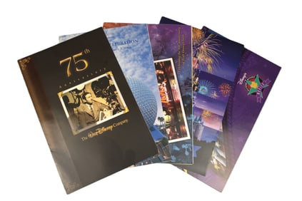 Four (4) Large Anniversary and Hotel Opening Themed Eyes and Ears Cast Magazines and an Anniversary