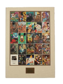 A 2000 Disneyana Convention Limited Edition Uncut Trading Card Sheet "It's A Small World".