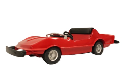 A replica 1967 Autopia Mark VII Attraction Vehicle.