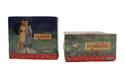 Two Sealed Boxes of Pocahontas SkyBox Trading Cards