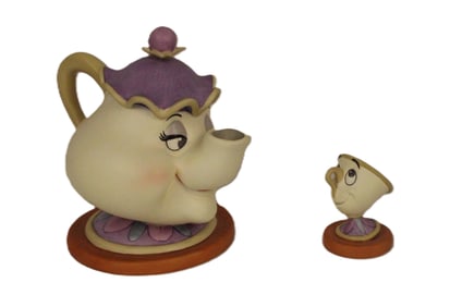 A Mrs. Potts and Chip Figurine set.