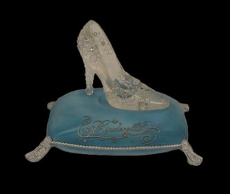 A Cinderella Glass Slipper Limited Edition Resin Figure.