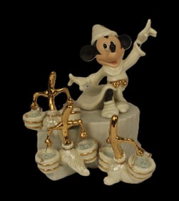 A Limited Edition Sorcerer Mickey Figurine by Lenox.