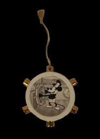 A WDCC Steamboat Willie Ornament.