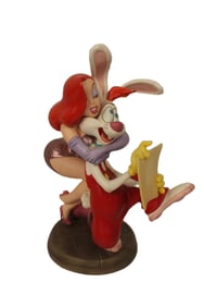 A Limited Edition WDCC Roger and Jessica Rabbit Figurine.