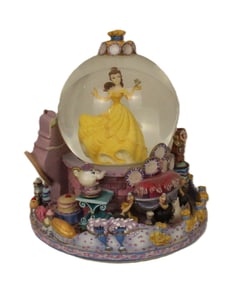 A Beauty and The Beast Belle Dining Room Snow Globe.