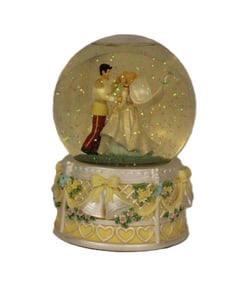 A Cinderella Wedding Snow Globe.