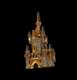 A Cinderella Castle Swarovski Crystal Pin.