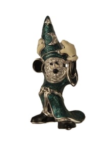 A Blue Sorcerer Mickey Swarovski Crystal Pin.