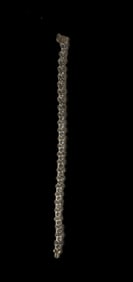 A Sterling Silver Mickey Mouse Icon 7.5? Tennis Bracelet with Swarovski Crystals.