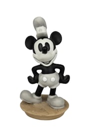 A Ceramic Steamboat Willie Figurine.