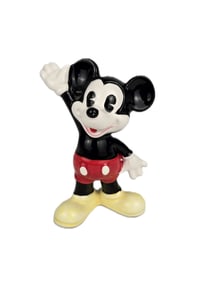 A Vintage Pie Eyed Mickey Ceramic Figurine.