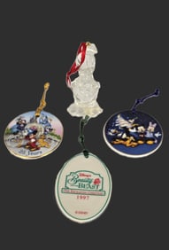 A selection of (4) Disney Ornaments