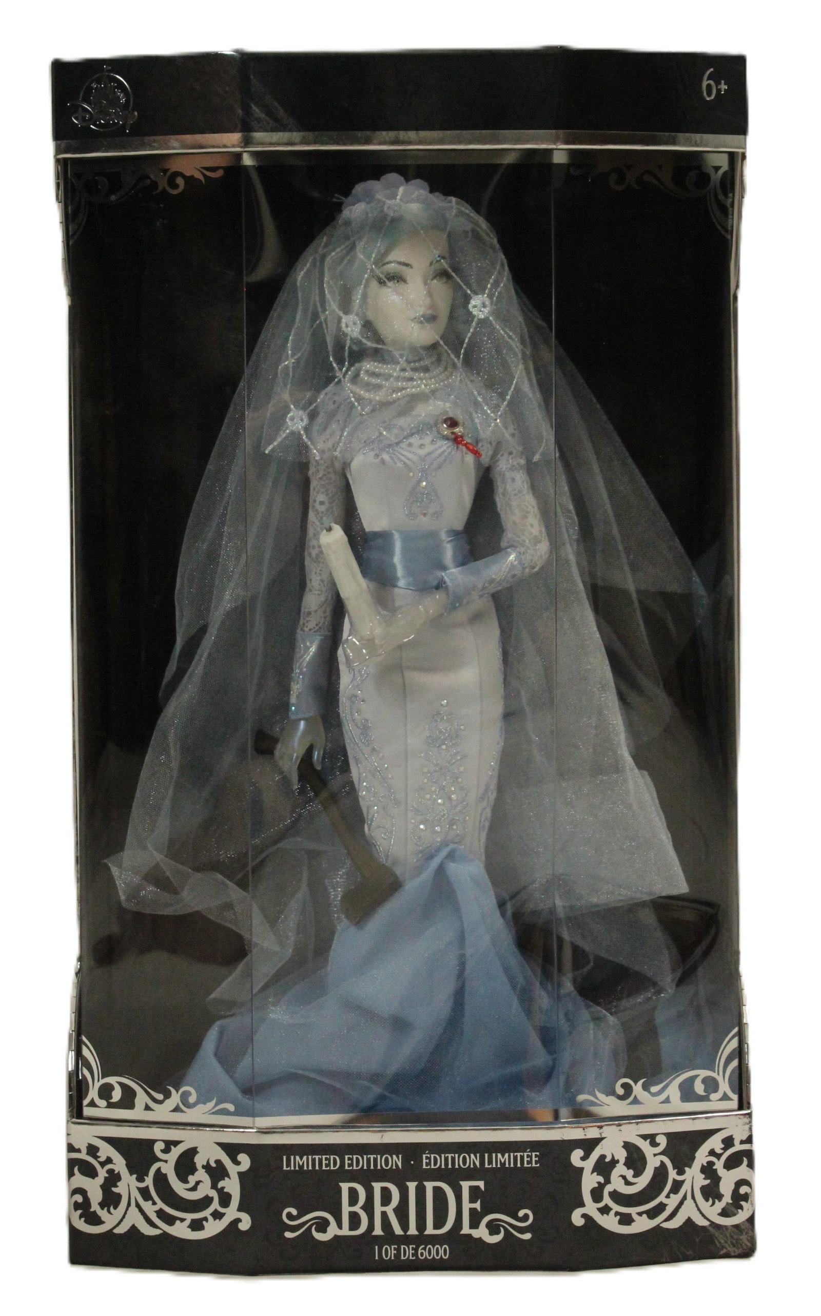A Limited Edition Haunted Mansion Bride Doll.: Introducing the Disney Limited Edition (6000 pieces) Haunted Mansion Bride Constance Hatchaway Doll, a must-have for any Disney or Haunted Mansion fan. This beautiful doll features exquisite details a