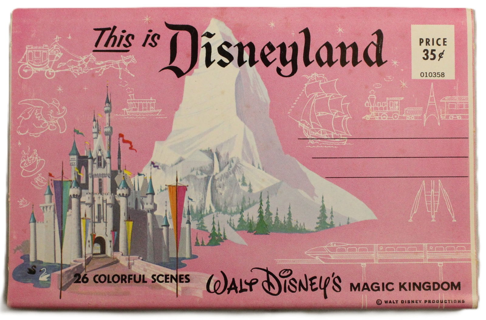 A "This is Disneyland" Postcard Book. (1 of 3)