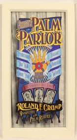 A Replica Roland Fargo "Rolly" Crump Main Street Window.