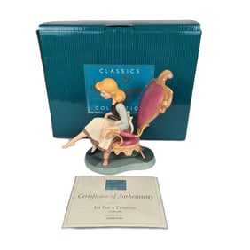 A WDCC Cinderella “Slipper Scene?? Cinderella Figurine Autographed by Ilene Woods.