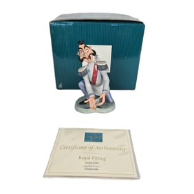 A WDCC Cinderella “Slipper Scene?? Grand Duke Figurine Autographed by Ilene Woods.