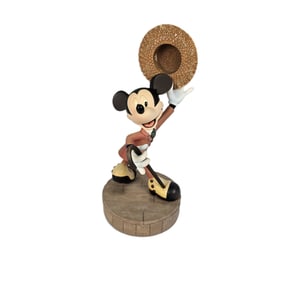 A Markrita Mickey Mouse Figurine Pin Box and Pin.