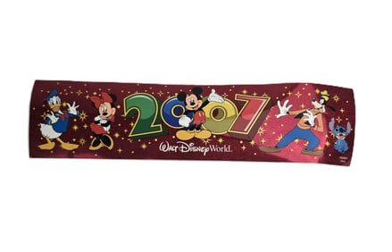 A 2007 Walt Disney World Red Bumper Sticker.