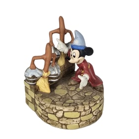 A Vintage Porcelain Sorcerer Mickey Music Box.