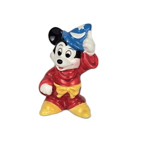 A Vintage Sorcerer Mickey Figurine.