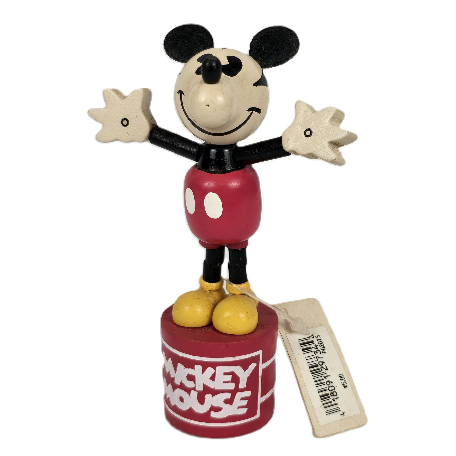 A Retro Look Mickey Mouse Push Puppet. (1 of 2)