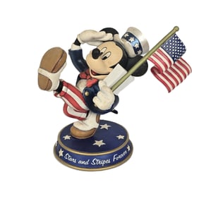 A Patriotic Mickey Mouse Figurine.